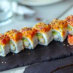 Delicious sushi roll